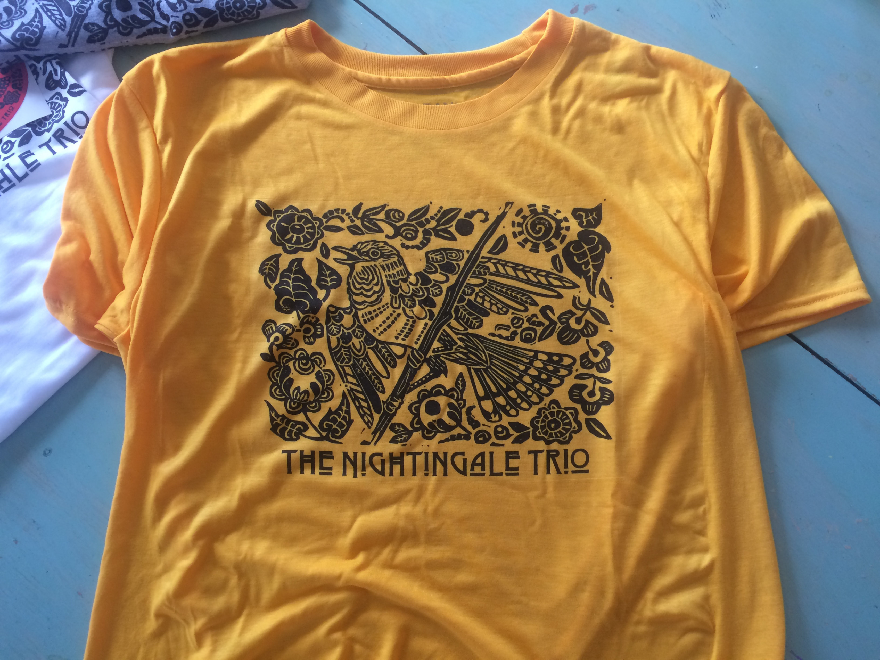 fangst hegn tendens Hand-printed T-Shirt (Gold)